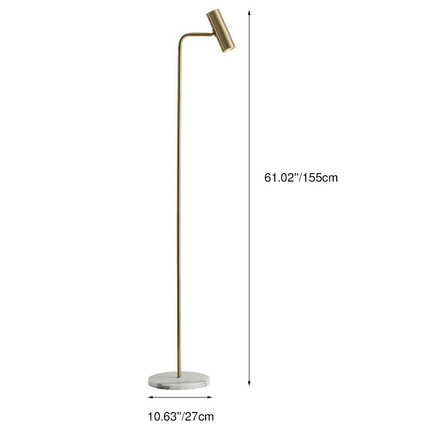 Lampe sur Pied LED Réglable en Fer Industriel