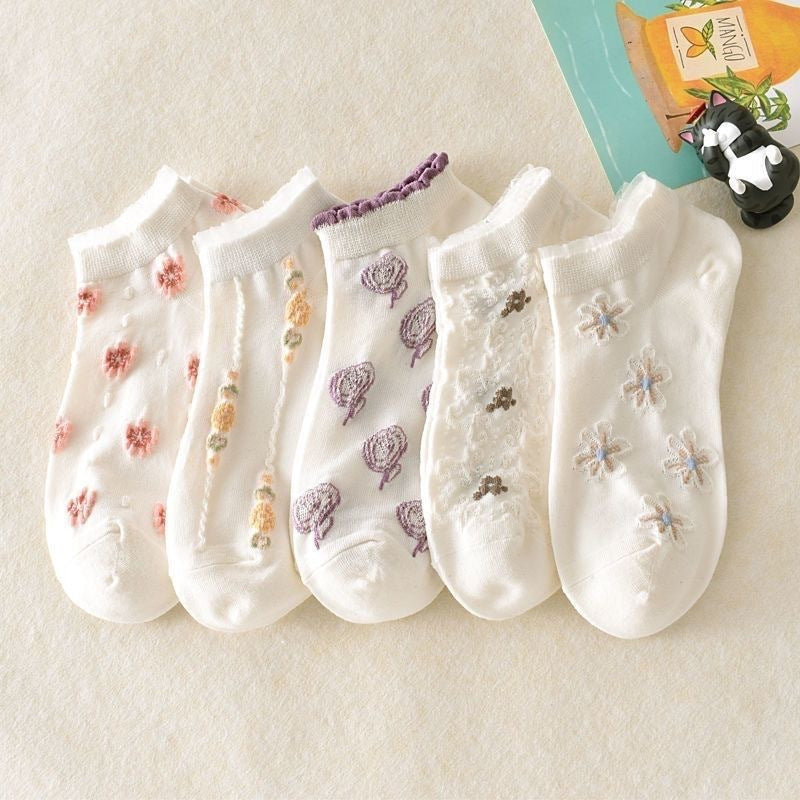Chaussettes de Cheville en Maille Respirante
