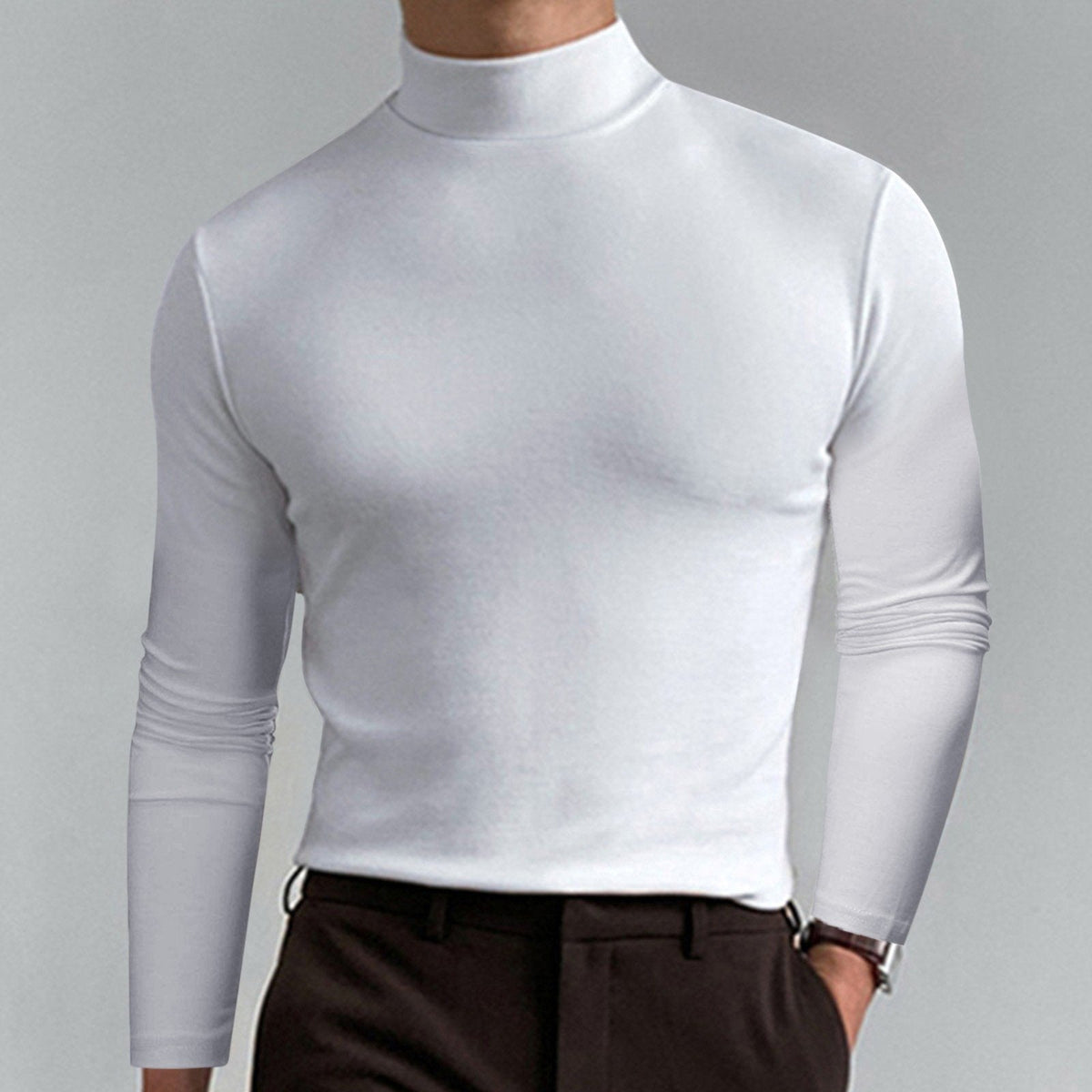 Marsilio™ – Col Roulé Sculptant Ajusté pour Hommes