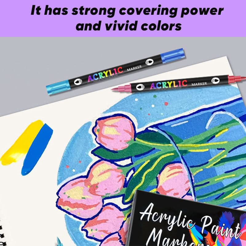 Chromaraise™ Stylos de Peinture Acrylique — Éveillez Votre Créativité avec des Couleurs Vives et Durables sur Toutes les Surfaces