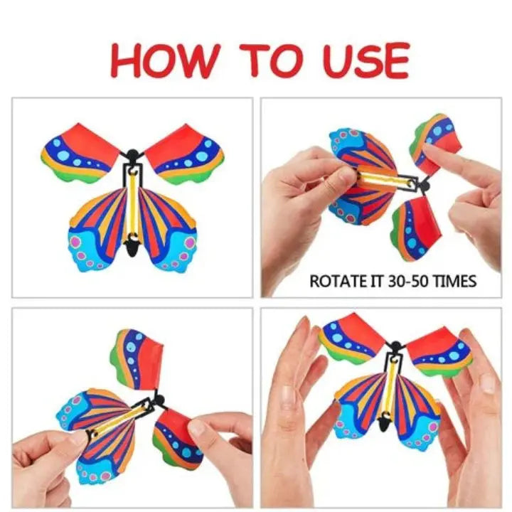 Papillons Volants Enchanteurs – L'Élément de Surprise Idéal pour les Cadeaux & Cartes !