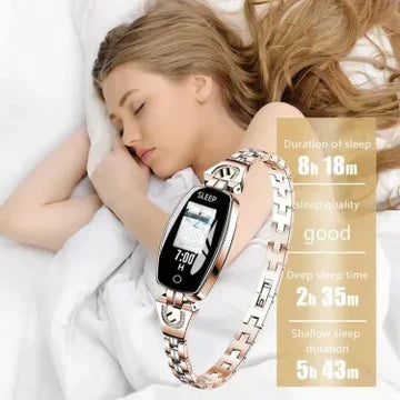 Tracker de Fitness Intelligent avec Moniteur de Fréquence Cardiaque et de Pression Artérielle pour Femmes