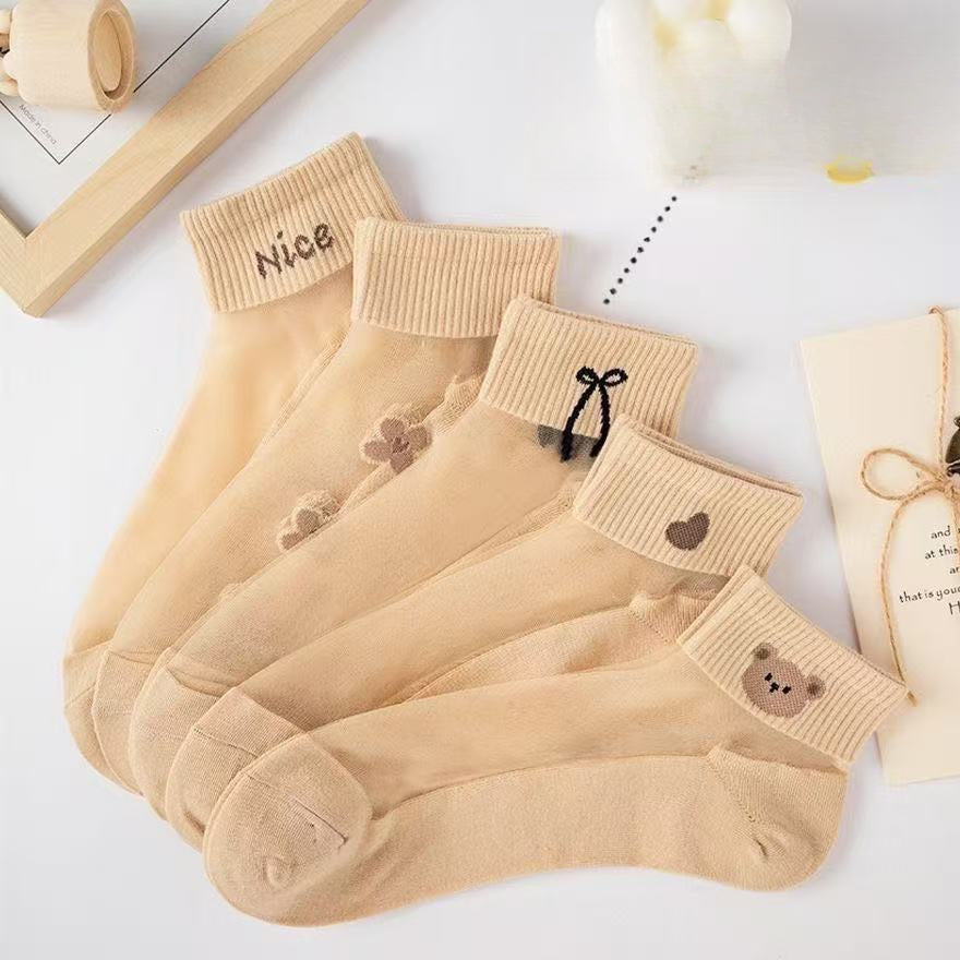 Chaussettes de Cheville en Maille Respirante