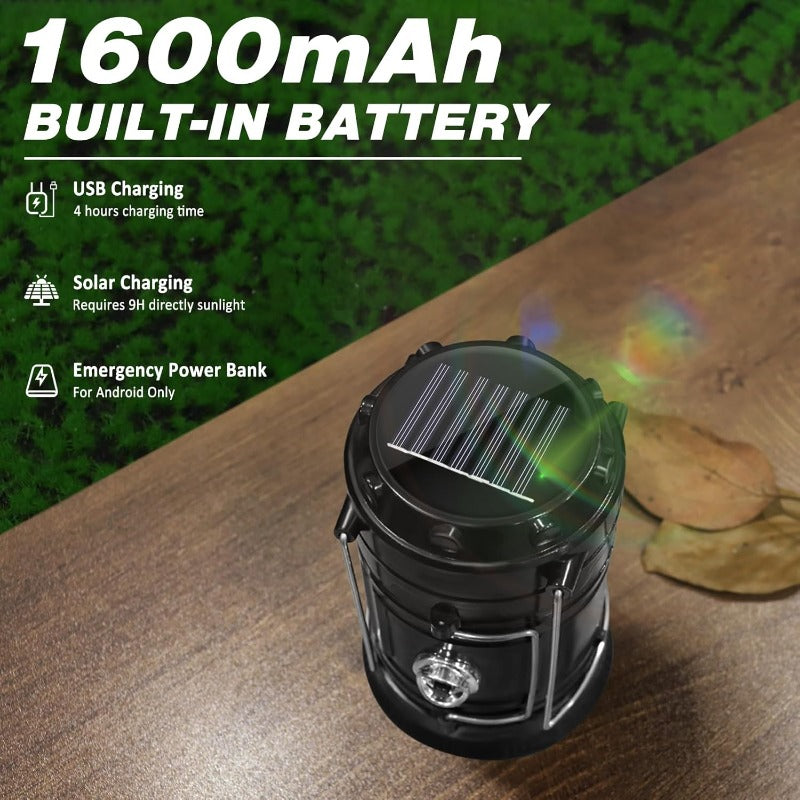 Lanternes de Camping Solaire + USB