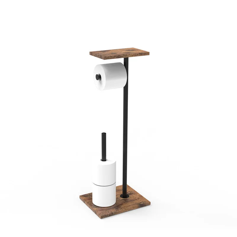 Porte-Rouleau de Toilette Autonome | Plateau pour Téléphone et Essentiels | Support Robuste | BathBridge