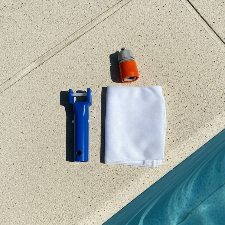 AQUAVAC – Nettoyeur de piscine sans produits chimiques avec une forte puissance d'aspiration pour les feuilles et la saleté
