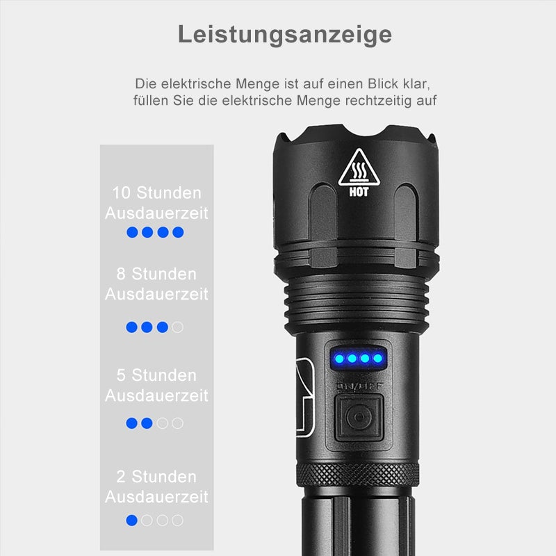 NightVision Pro™ | 🔦 Lampe de poche LED militaire étanche