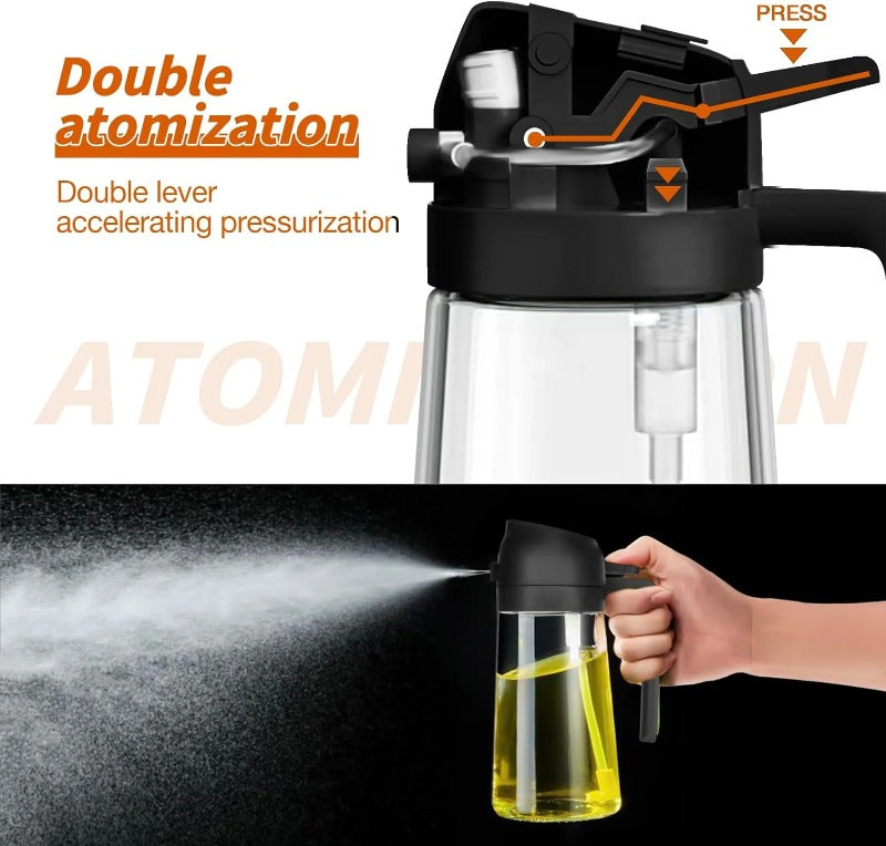 Bouteille de Spray d'Huile 2-en-1