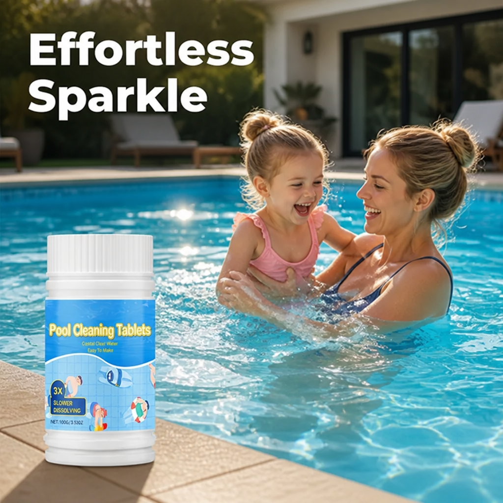 Tablettes de piscine ClearLuxe™ — Éclat sans effort qui rend chaque baignade irrésistible