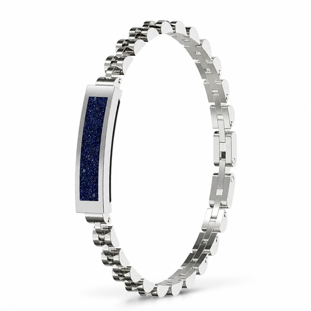 Bracelet de Suivi d'Activité Bluetooth en Acier Inoxydable (Batterie de 5 Jours)