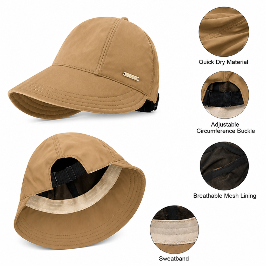 Chapeau de Performance Brimvexa™ — Restez au Frais, au Sec et Protégé Toute la Journée Sans Encombrement