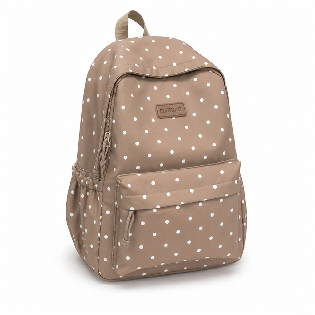 Sac à dos léger à grande capacité à pois