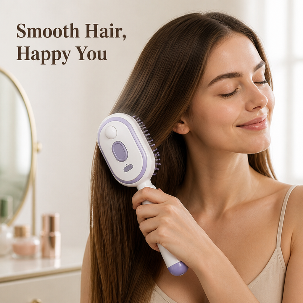 Brushelia™ — Démêlage sans effort et sans douleur qui ravive votre cuir chevelu et irradie la confiance