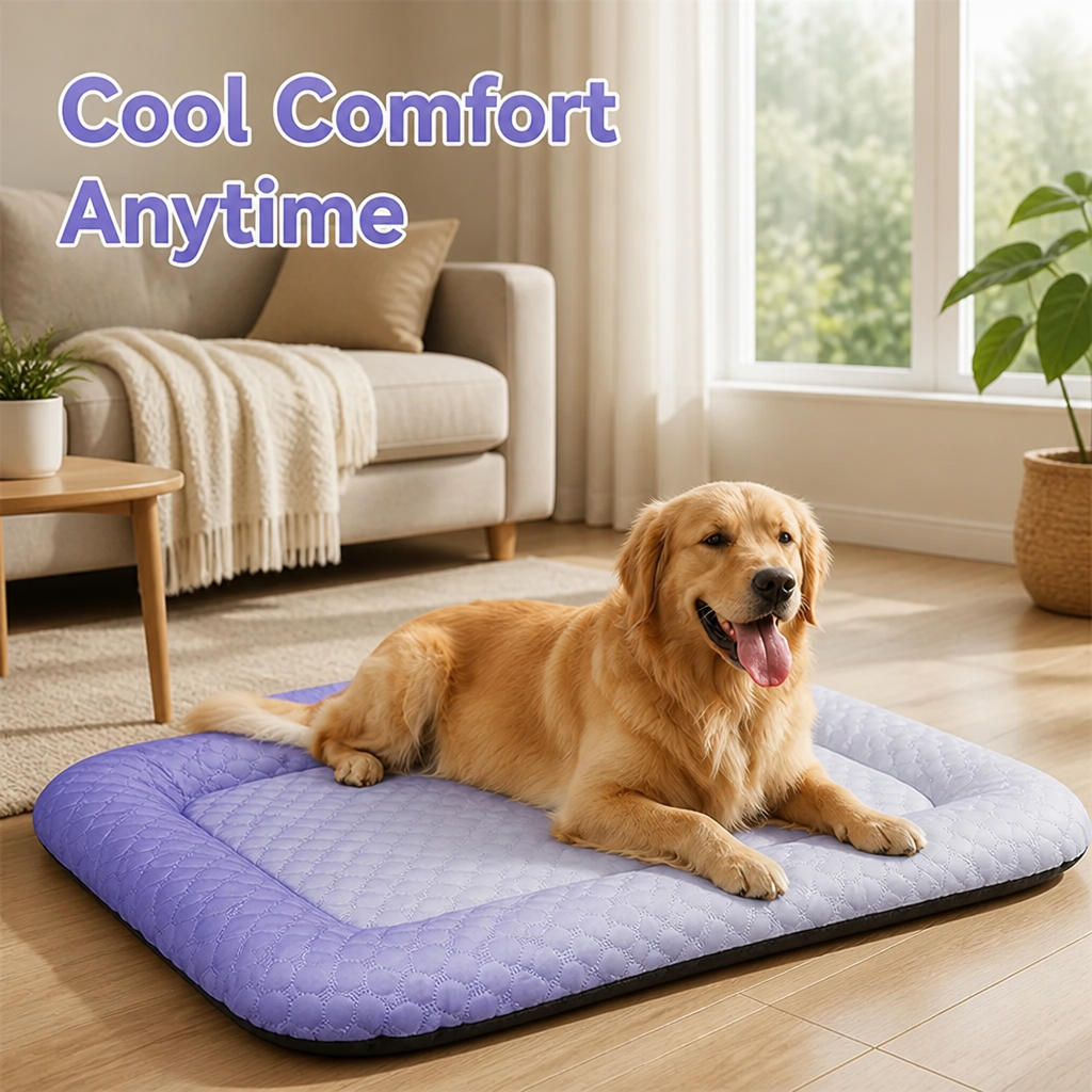 Chillivexa™ Tapis de Gel Refroidissant — Apaisez Instantanément le Corps Surchauffé de Votre Animal et Apportez un Soulagement Bienfaisant