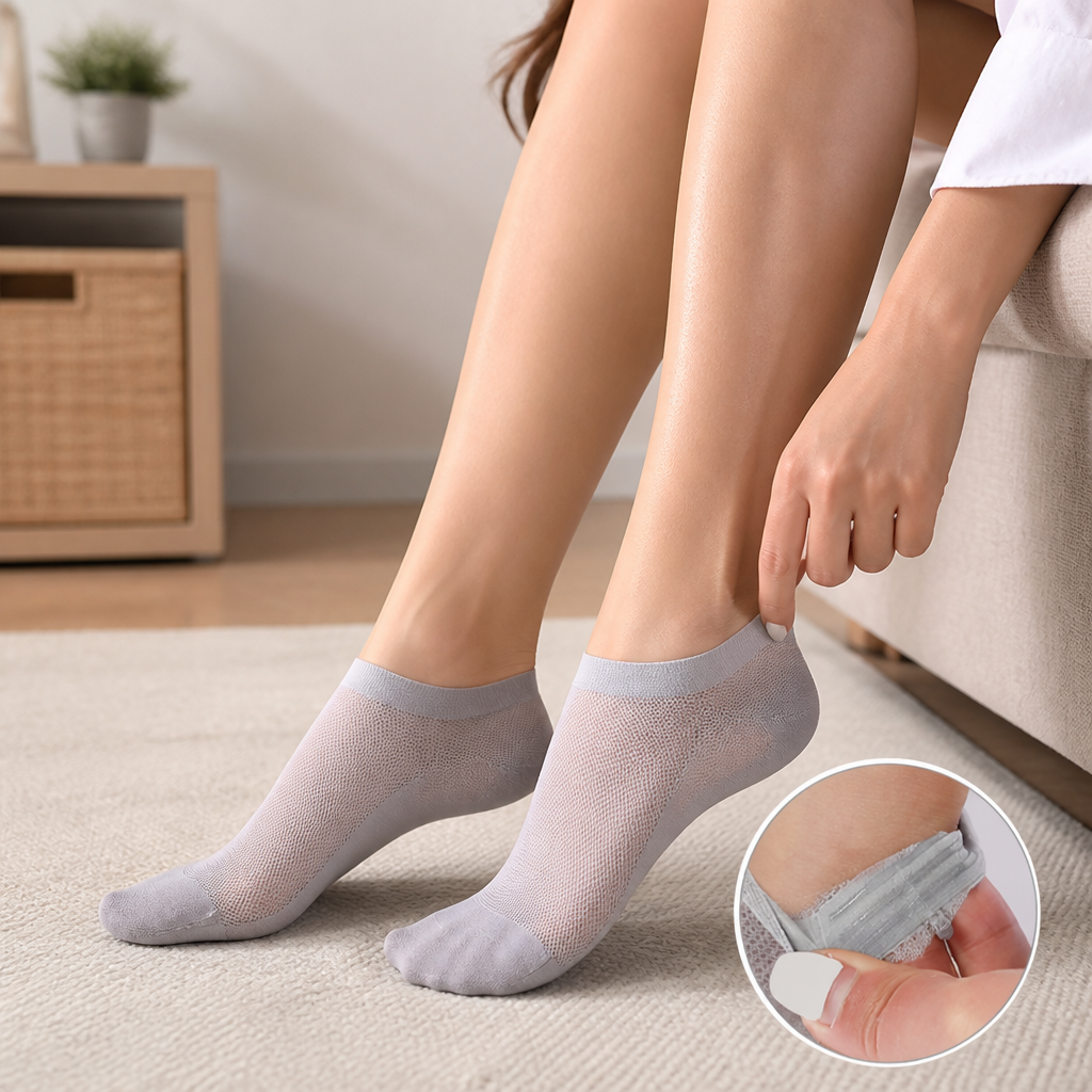 BreezeSoft™ — Découvrez la confiance toute la journée avec la liberté des pieds frais et invisibles