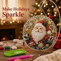 CrystalLuxe™ Kit de Décoration en Art de Diamant à Faire Soi-Même — Créez une Magie des Fêtes Éblouissante qui Éclaire les Cœurs et les Foyers