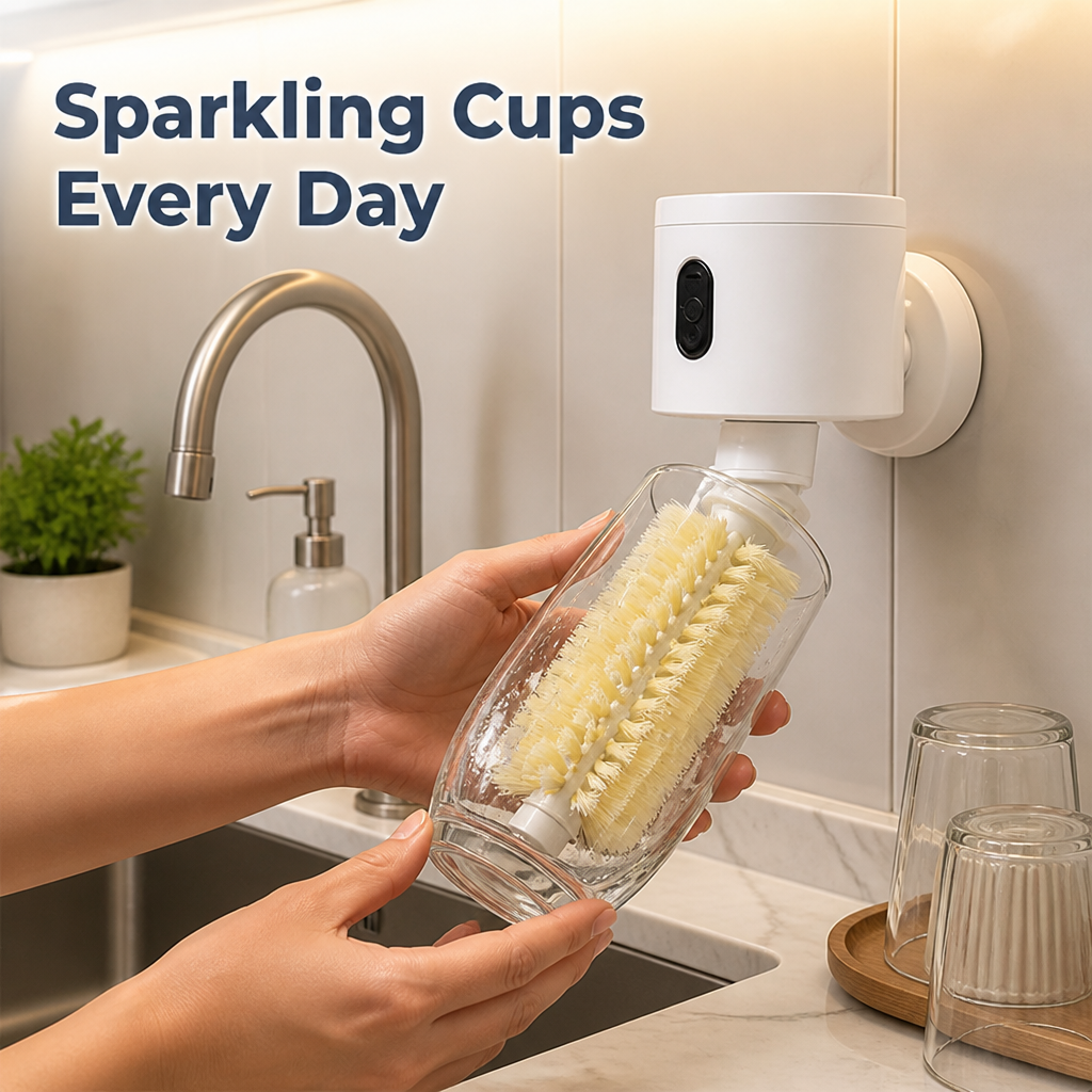 CleanSpin™ — Éliminez les taches tenaces et profitez de tasses impeccables sans lever le petit doigt