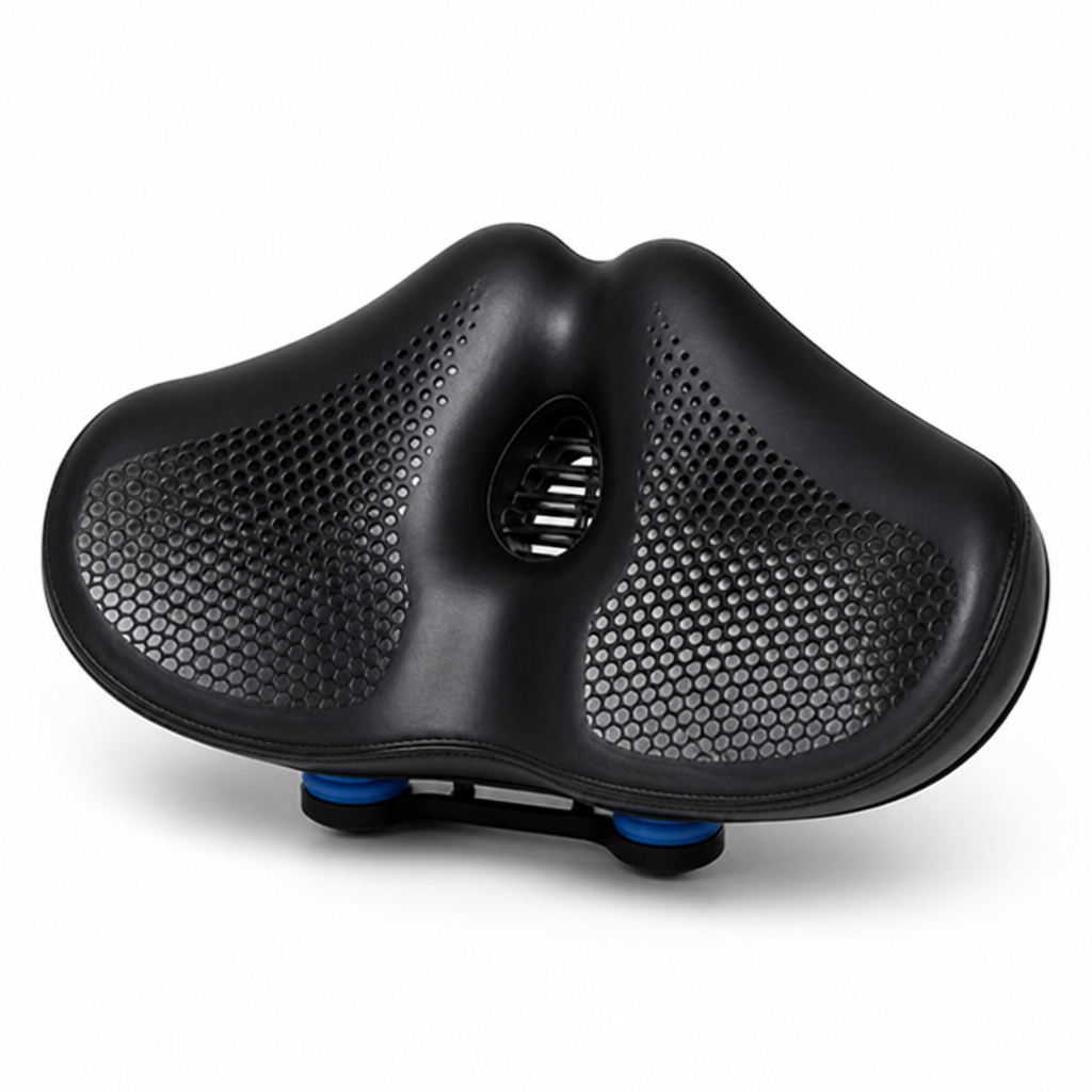 Selle de vélo Noseless Extra-Large à double ressort