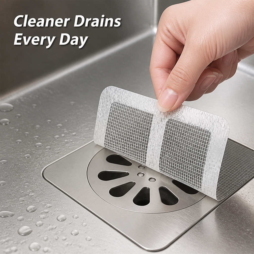 ClearFlowGuard™ — Gardez vos drains propres, frais et à l'abri des nuisibles sans lever le petit doigt