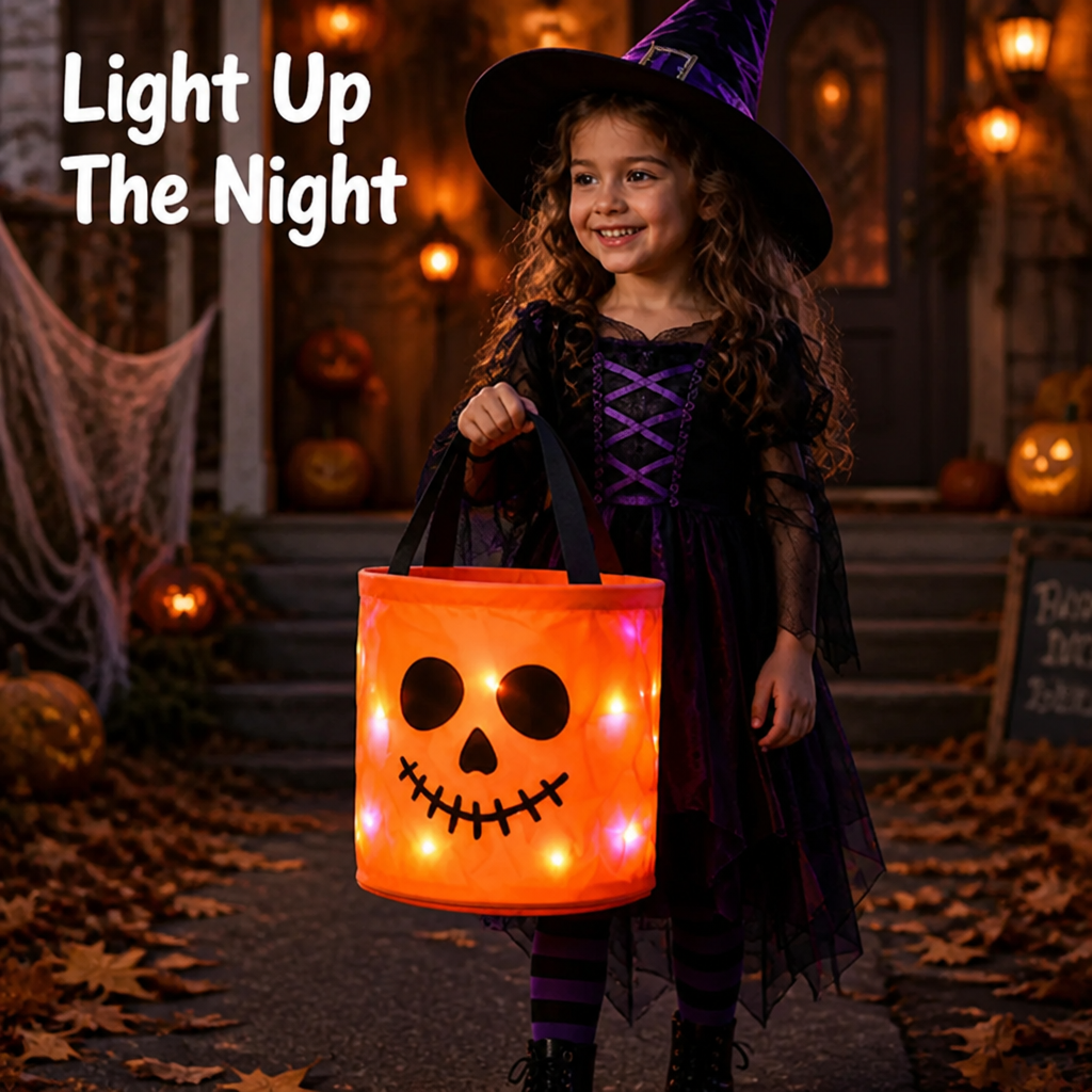 BrightBoo™ — Éclairez chaque frayeur d'Halloween avec sécurité et espace à revendre