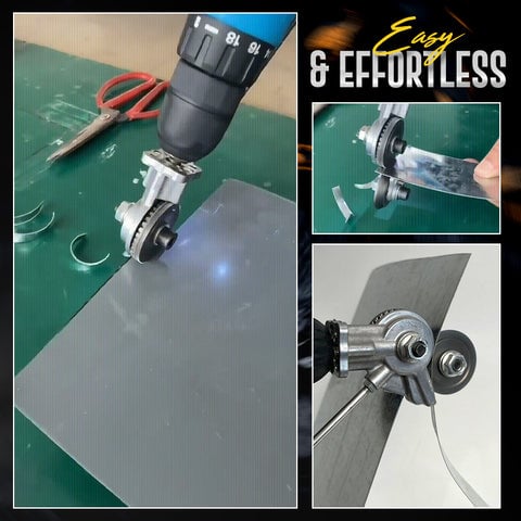 DrillShear – Accessoire de coupe de métal pour perceuse électrique