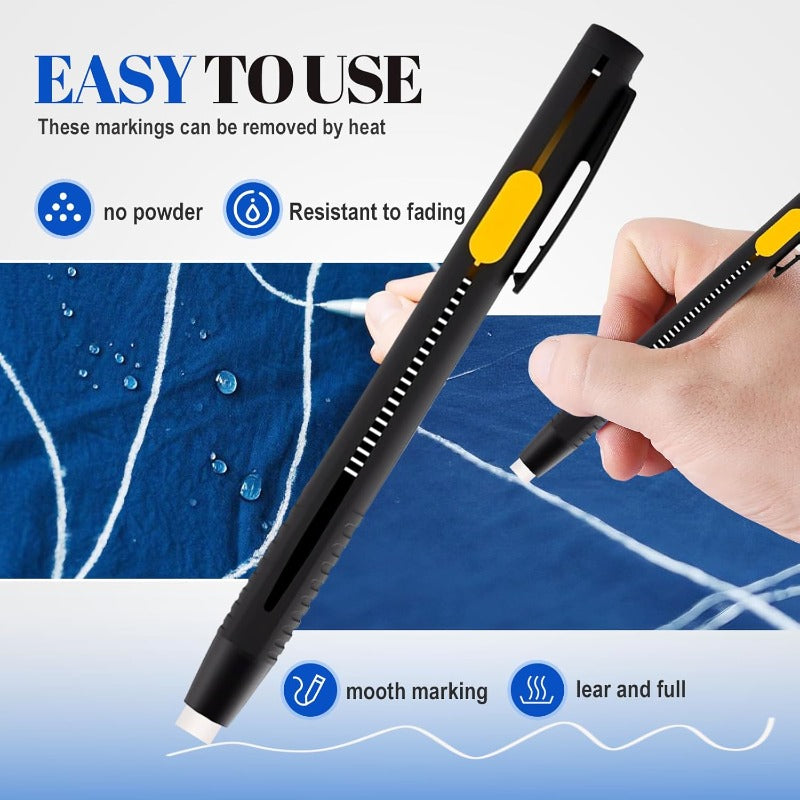 Stylos de Marquage Tissu Seline Rechargeables Précision
