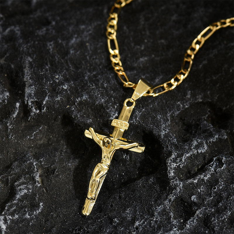 SolaraFaith™ — Portez un Crucifix Qui Ne S'oxyde Pas, Ne Se Brise Pas, et Ne Teint Pas Votre Cou en Vert
