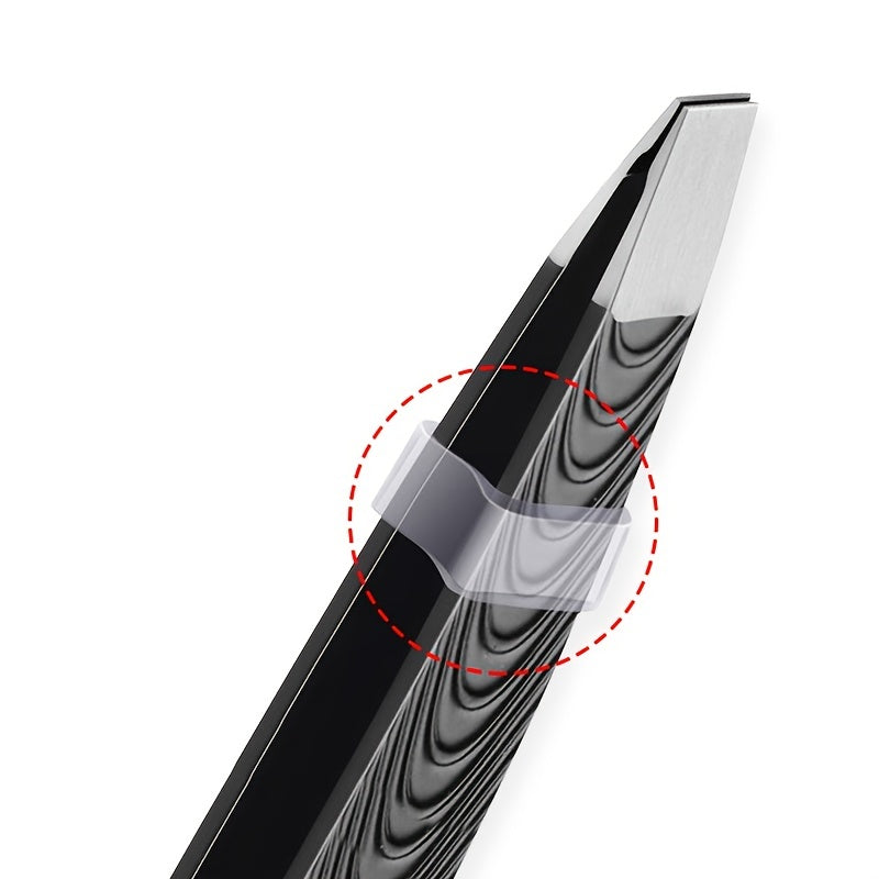 SculptSure - Pince à épiler angulaire noire de précision