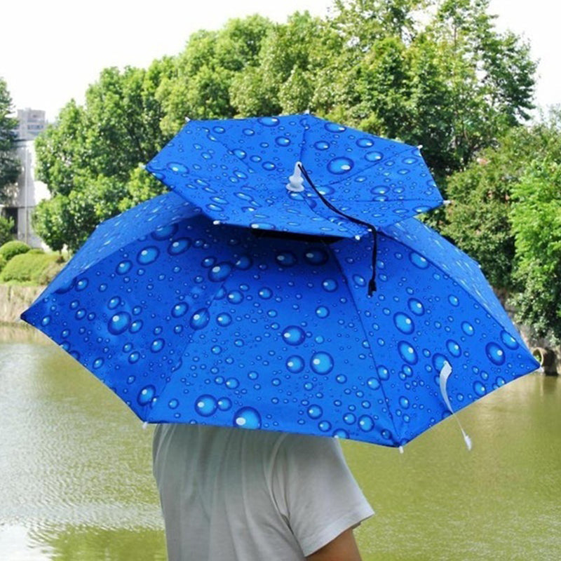 Chapeau Parapluie avec Sangle de Menton Réglable