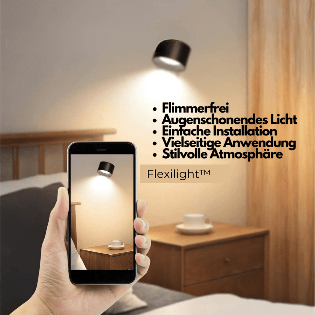 Lampe Murale Sans Fil – Éclairage LED Rechargeable et Ajustable à 360°