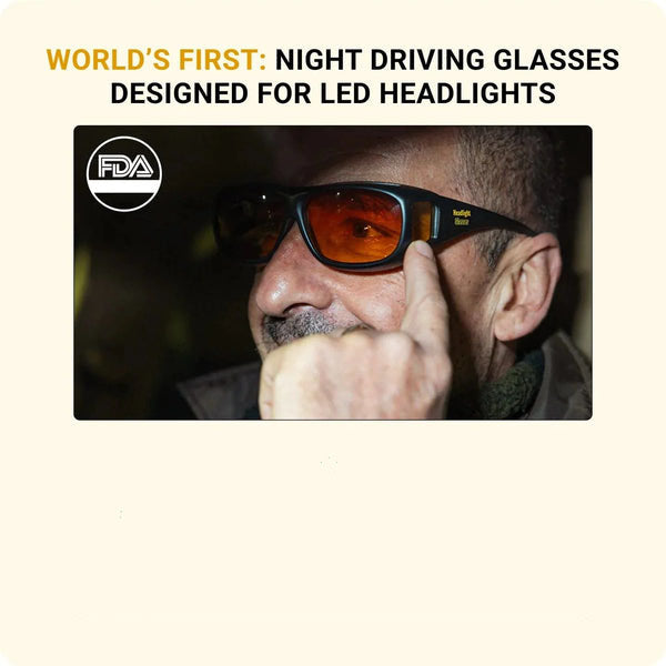 Lunettes de Phare - Lunettes de Conduite de Nuit pour une Vision Sans Éblouissement