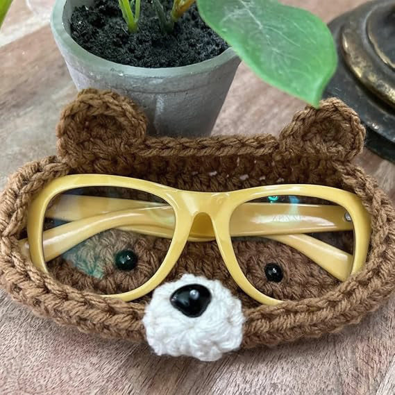Porte-Lunettes en Crochet Ours YoPoll