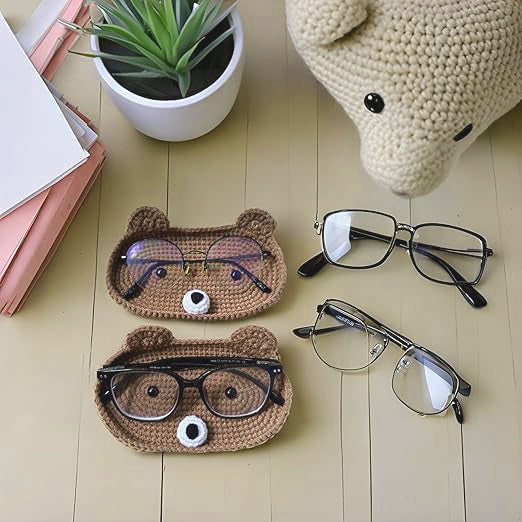 Porte-Lunettes en Crochet Ours YoPoll