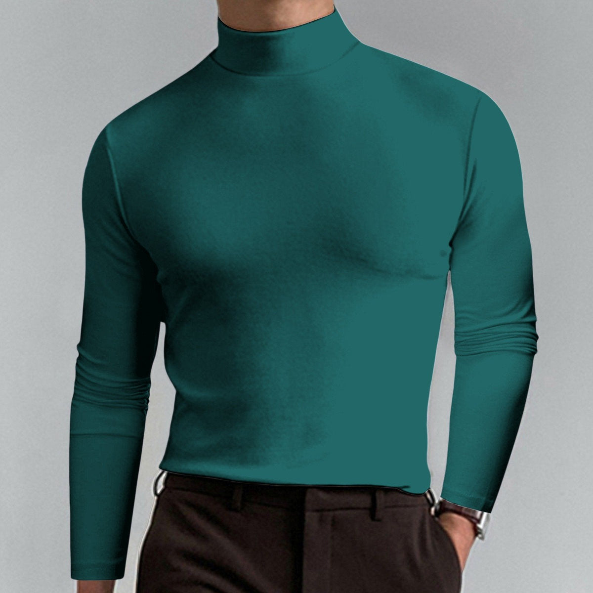 Marsilio™ – Col Roulé Sculptant Ajusté pour Hommes
