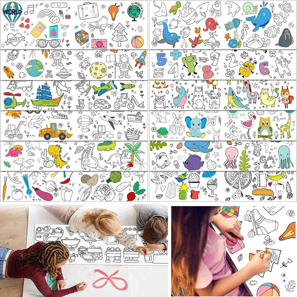 ArtBound™ Rouleau de Papier à Dessin — Libérez une Créativité Illimitée Sans Désordre ni Stress