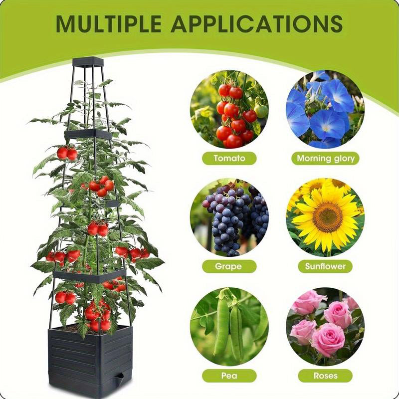 VertiBloom™ Tower — Transformez Votre Espace en Une Oasis de Jardin Luxuriante et Élevée