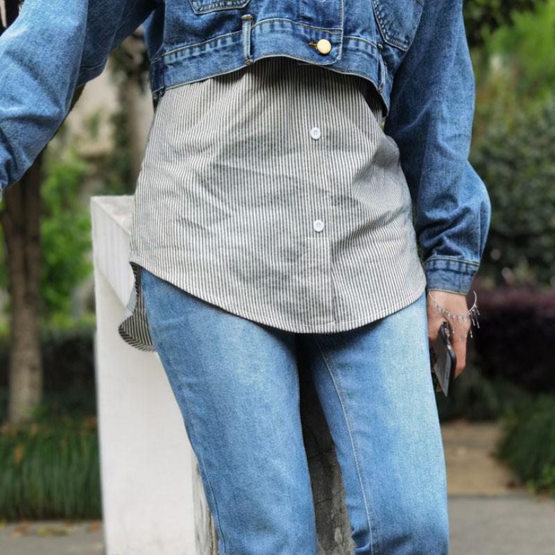 Amelia's™ | Jupe taille haute - Prolongement de chemise