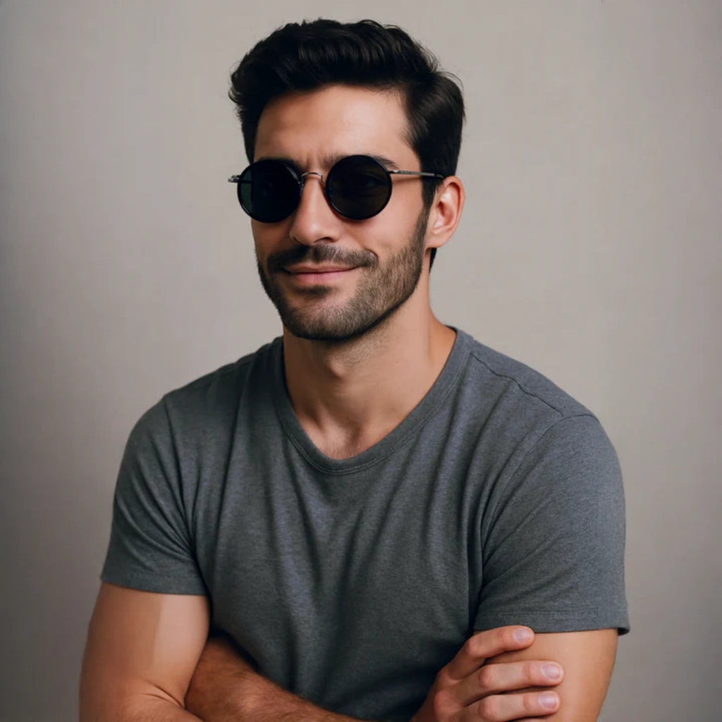 Lunettes de soleil avec cadre métallique de luxe et protection UV400 - Novaryn