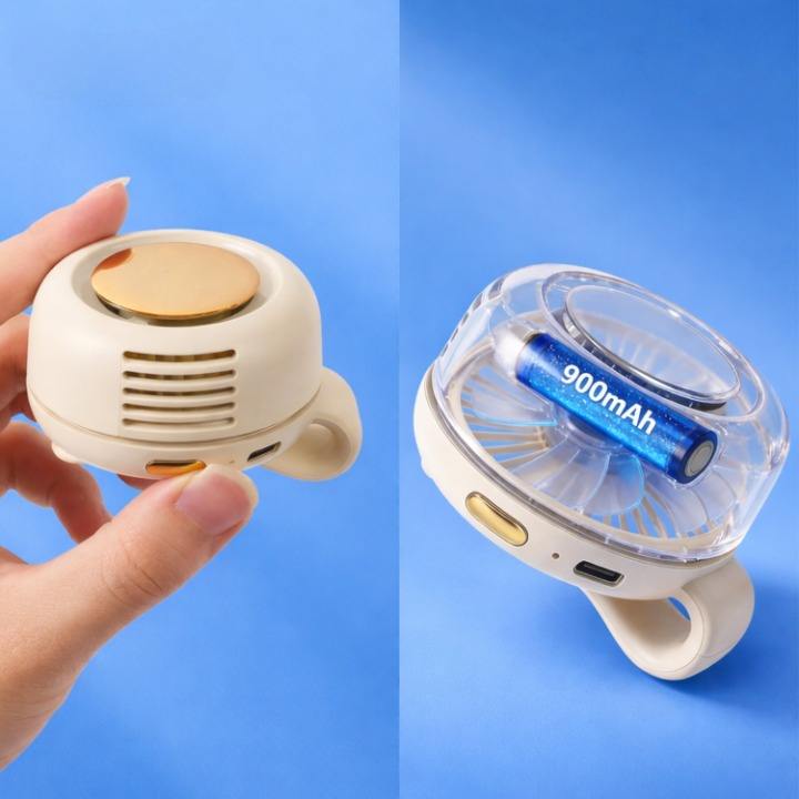 Ventilateur Clip Portable avec Airflow à 360° – Fonctionnement Silencieux