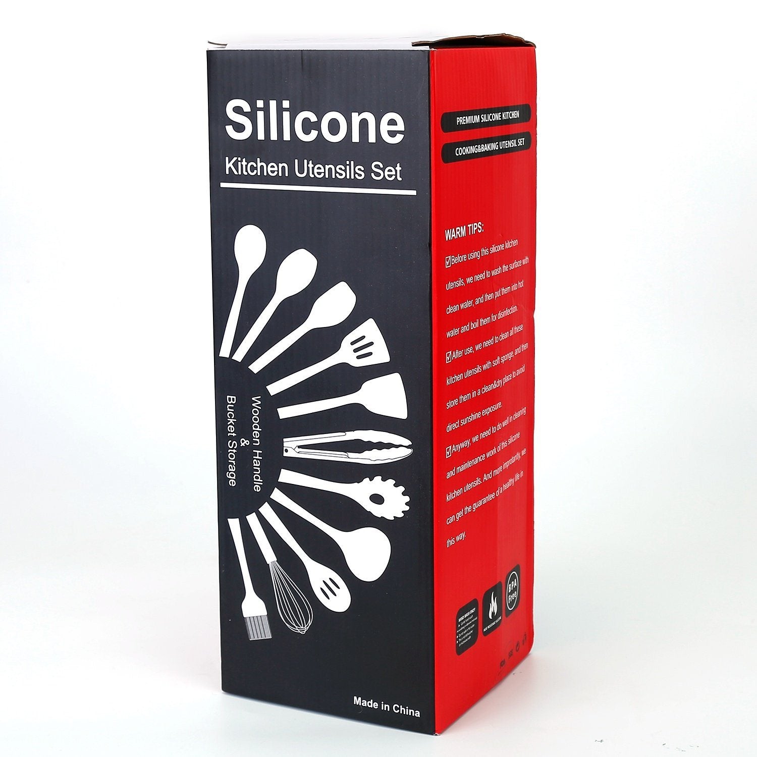 Skanto | Ensemble d'ustensiles de cuisine en silicone de 11 pièces