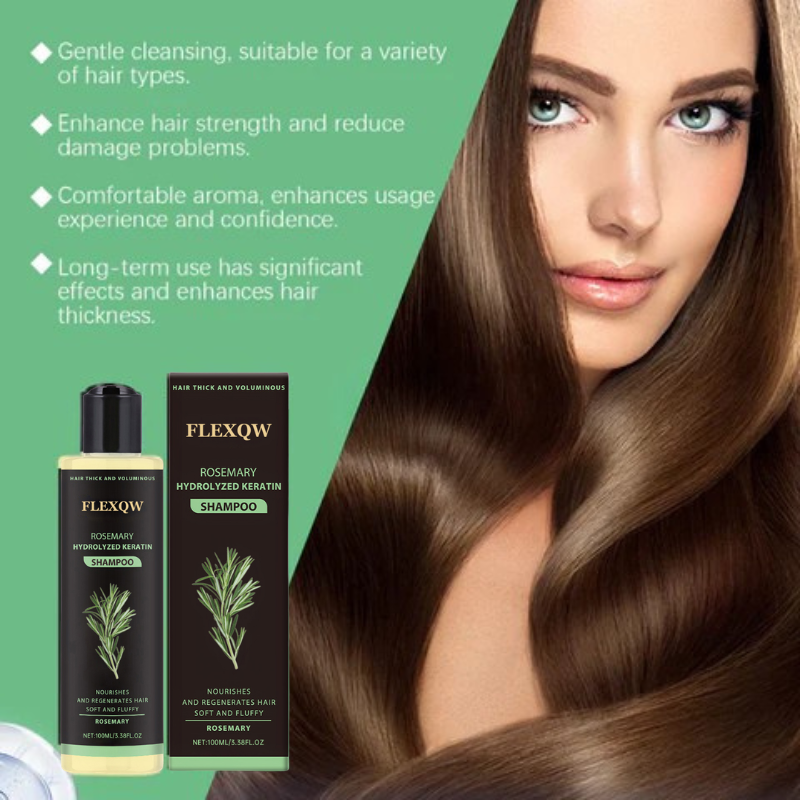 Rose® GlowShampoo 1+1 GRATUIT : Récupération de Kératine Naturelle, Hydratation Profonde et Éclat Radieux