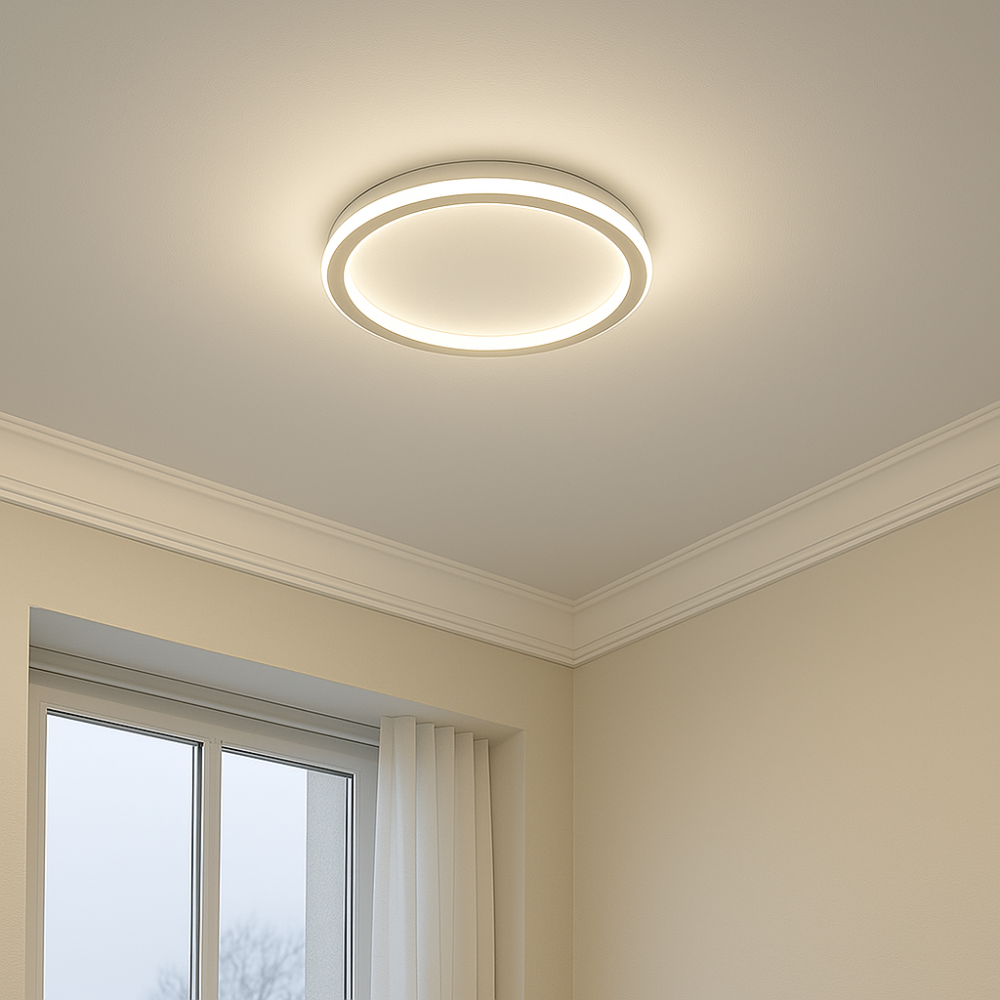 Plafonnier LED scandinave – Moderne, dimmable et élégant pour le salon, la salle à manger et le couloir