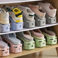 Organisateur de chaussures pour placard, set de 6 | Étagère à chaussures gain de place pour une utilisation double de l'espace de rangement | Support à chaussures empilable