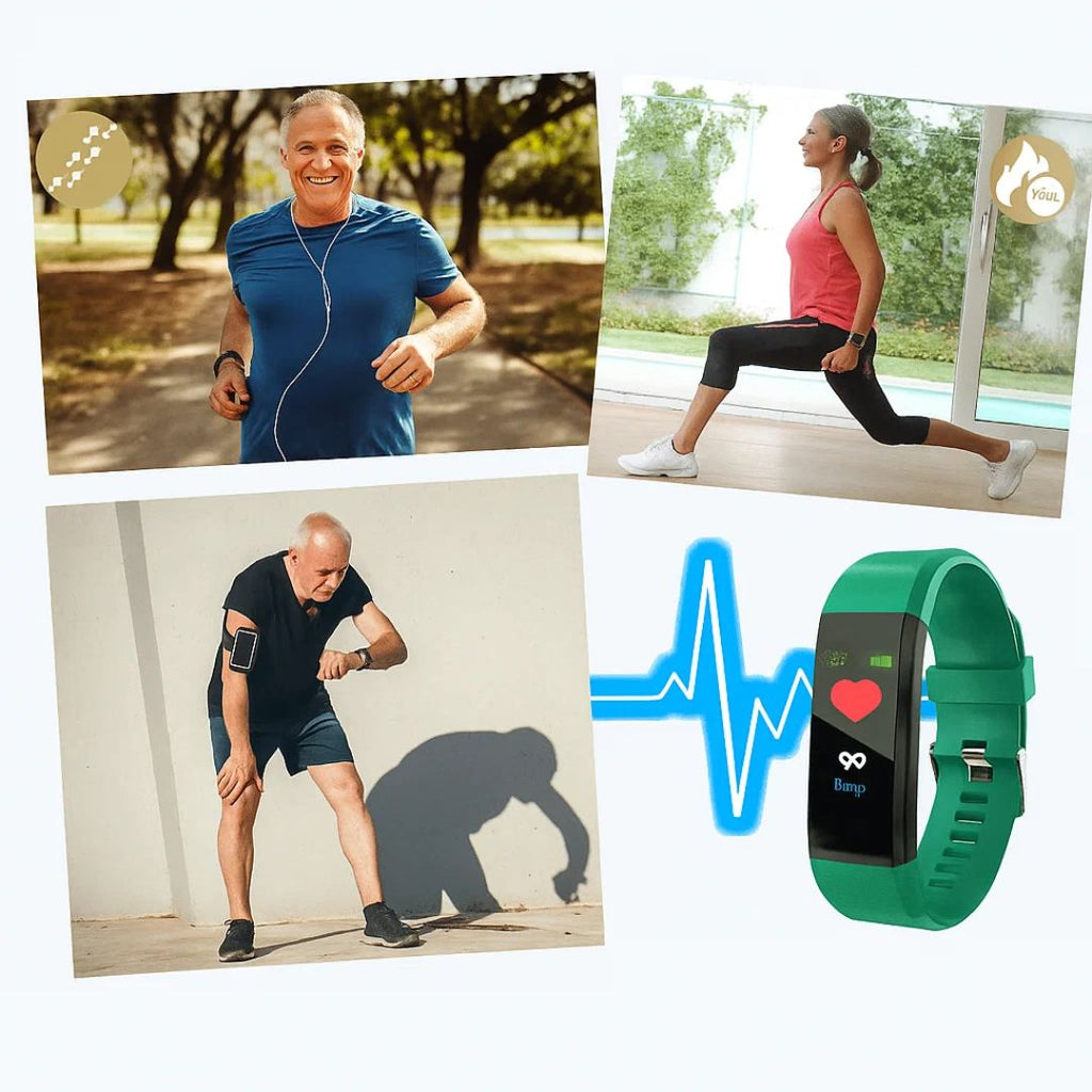 Bracelet pour Seniors avec Détection de Chute – Tracker de Fitness