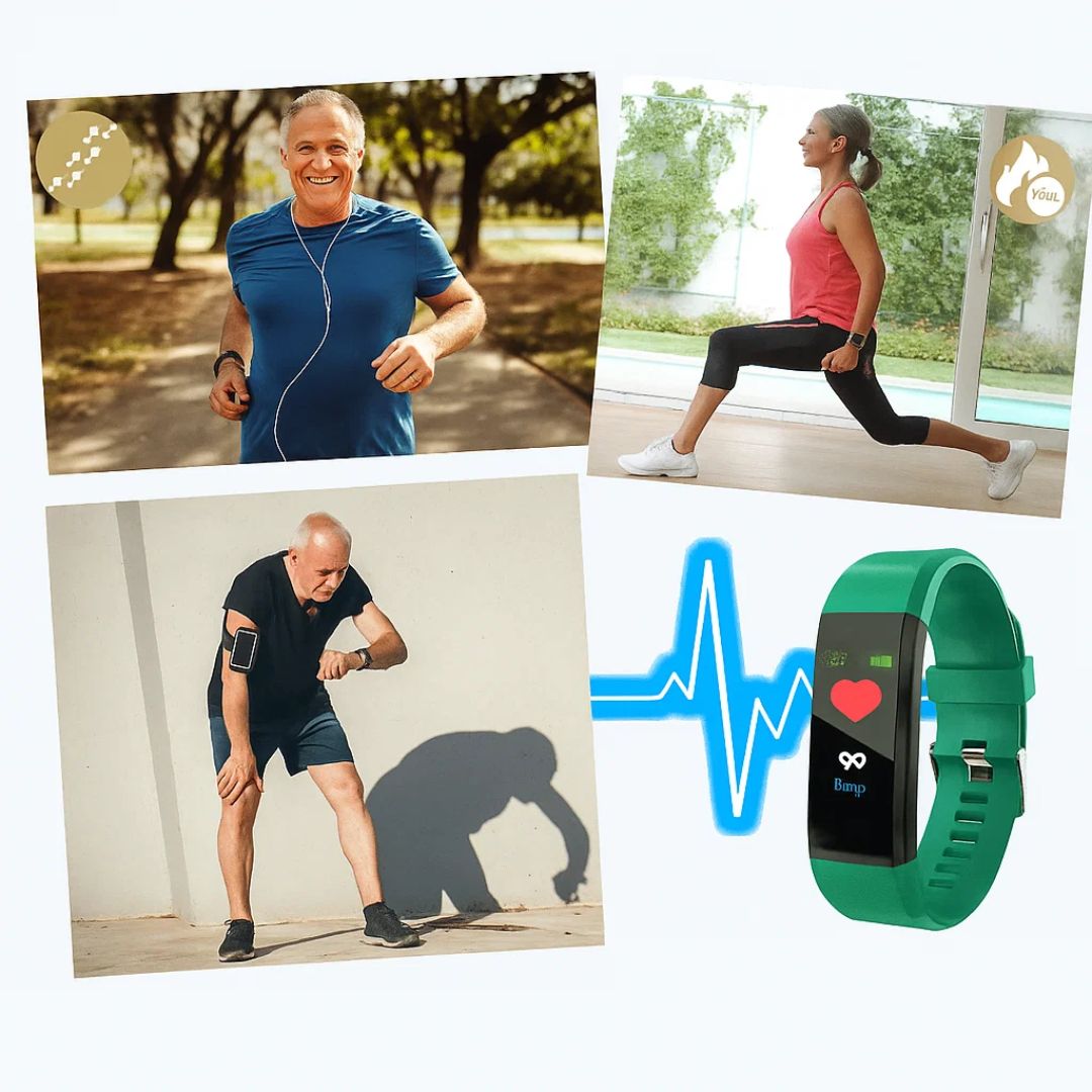 Bracelet pour Seniors avec Détection de Chute – Tracker de Fitness