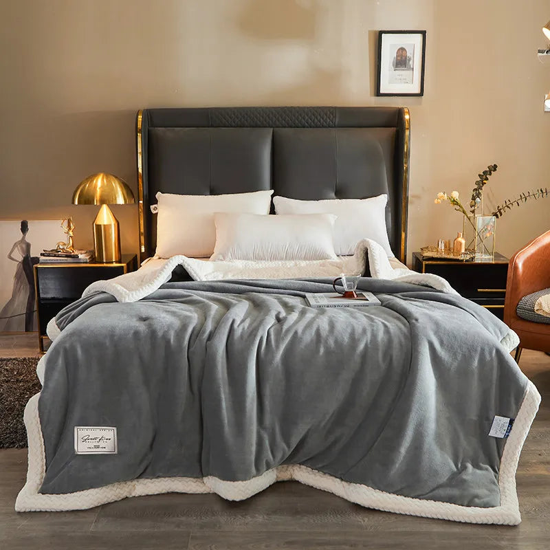 Couverture en Fleece Extra Douce pour Canapé et Lit – Plaid Chaud pour l'Automne et l'Hiver