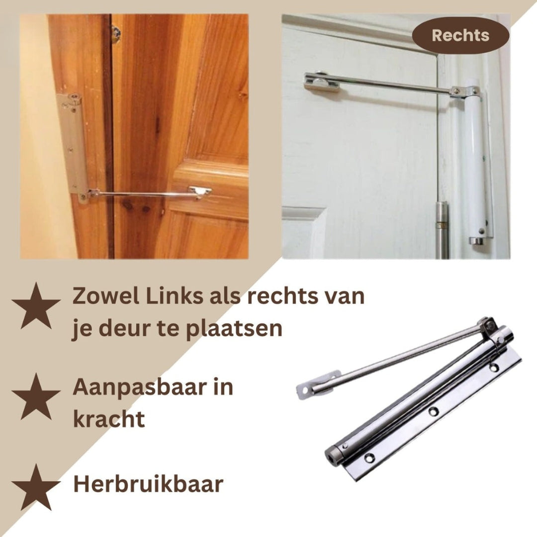 Ferme-porte - Ferme-porte hydraulique pour une fermeture douce - Homzera