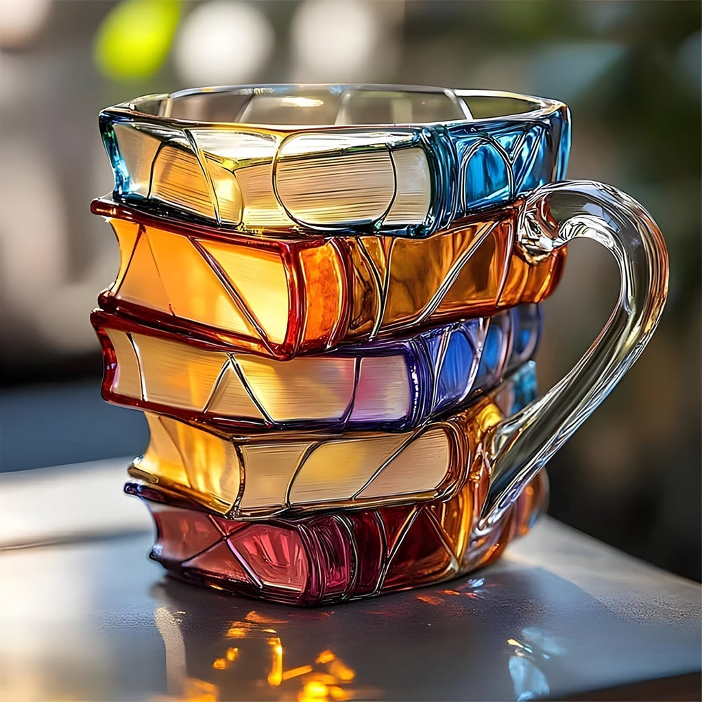 Mug | Tasse au Design Unique en 3D | Fait Main & Colorée | Pour Café & Thé | BookLume