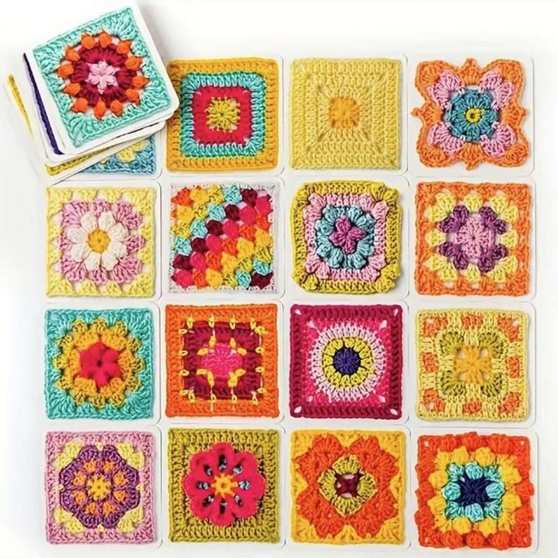 Paquet de Motifs en Carrés Granny