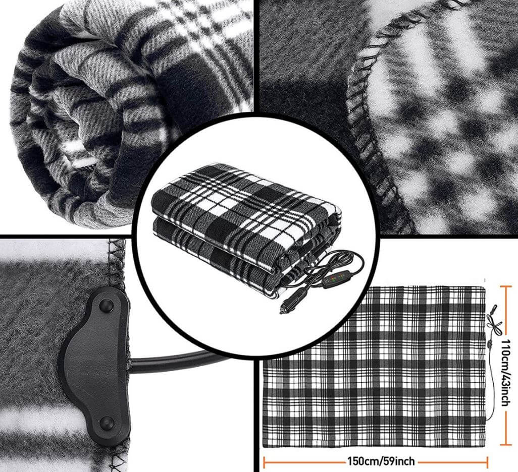 Couverture Chauffante Électrique – Couverture Confortable pour Domicile